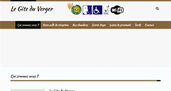 Desktop Screenshot of gite-du-verger.com